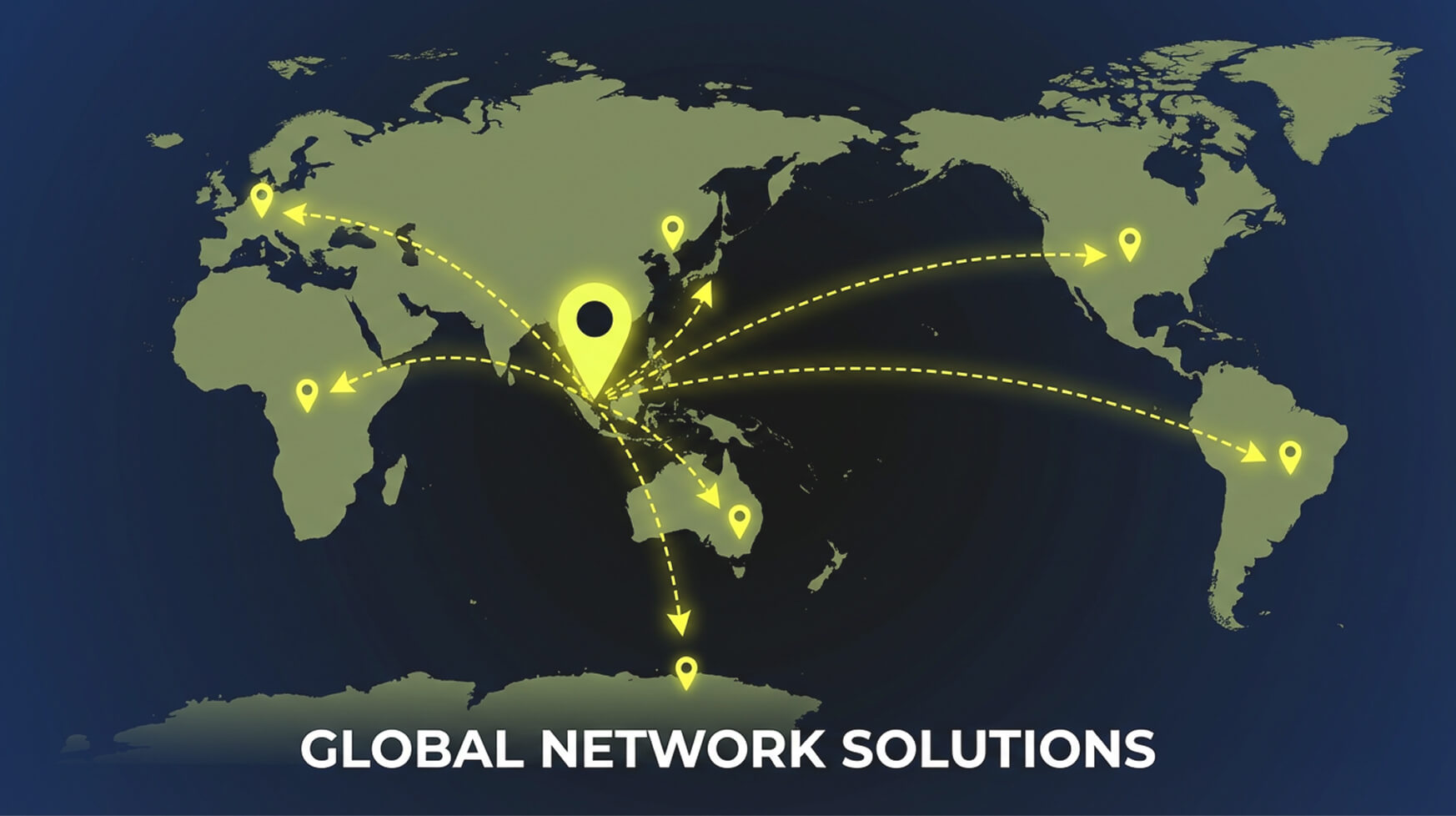 Titan Logs Global Shipping Network Map